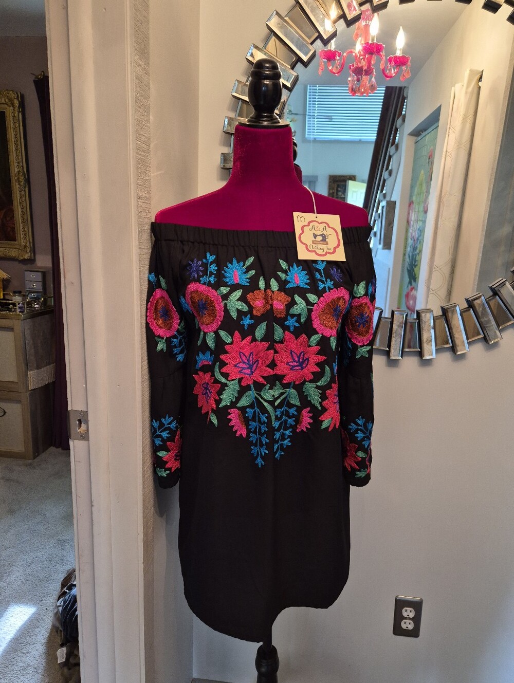 Ladies Beautiful Floral Off Shoulder Blouse